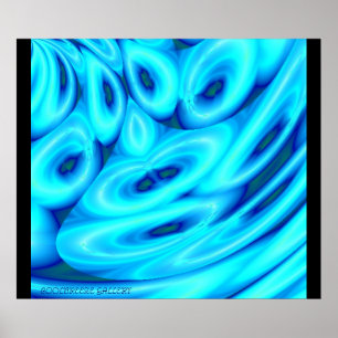 GO WITH THE FLOW!!! (Ice Blue) Poster