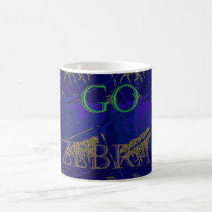 Go Zebra Blue hübsches Design Coffee Mugs Kaffeetasse
