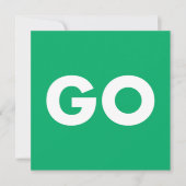 Go-Zeichen Feiertagskarte (Vorderseite)