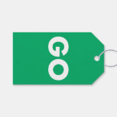 Go-Zeichen Geschenkanhänger (Vorderseite (Horizontal))