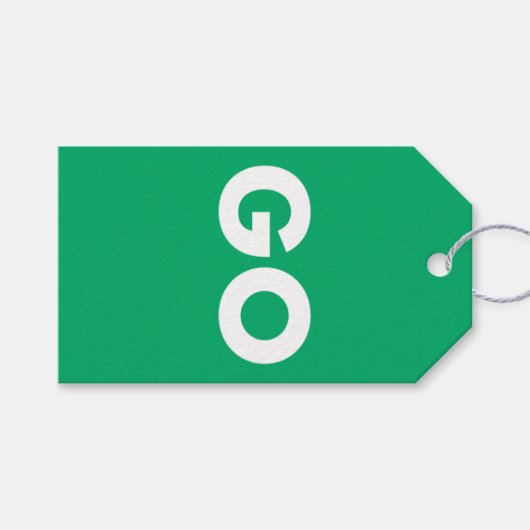 Go-Zeichen Geschenkanhänger (Vorderseite (Horizontal))