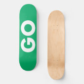 Go-Zeichen Skateboard (Vorderseite)