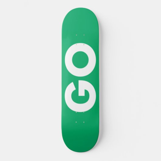 Go-Zeichen Skateboard (Vorderseite)