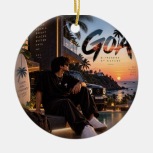 Goa • Anders von Natur aus • Gute Menschen, helle  Keramik Ornament