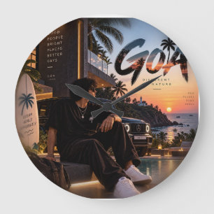 Goa • Anders von Natur aus • Gute Menschen Helle O Große Wanduhr