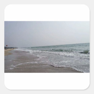 Goa Beach Indien Quadratischer Aufkleber