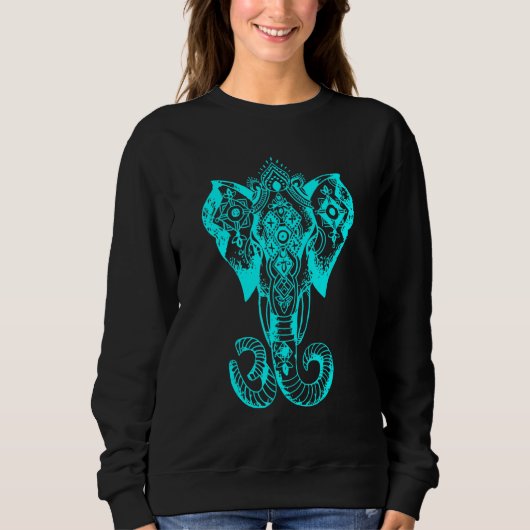 GoA Elephant - Psychedelic Trance - OM Psytrance Sweatshirt (Vorderseite)