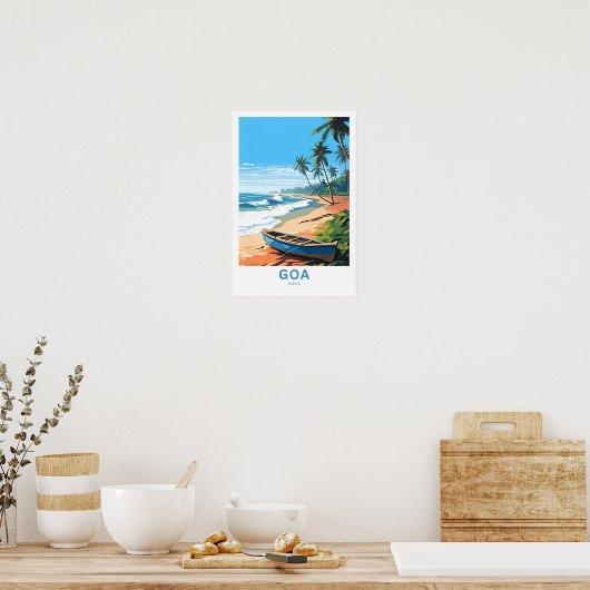 Goa India Travel Print Poster (Küche)