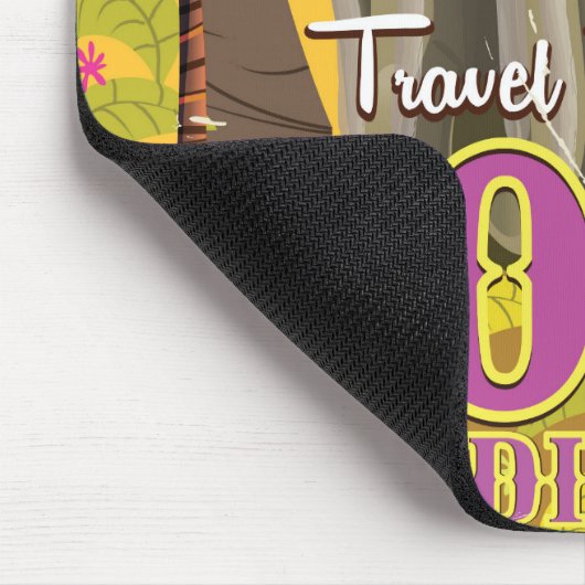 Goa India Vintage Reiseplakat Mousepad (Ecke)