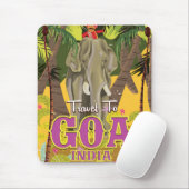 Goa India Vintage Reiseplakat Mousepad (Mit Mouse)