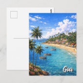 Goa Indien Postkarte (Vorne/Hinten)