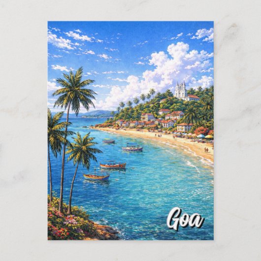 Goa Indien Postkarte (Vorderseite)