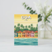 Goa Indien Postkarte (Stehend Vorderseite)