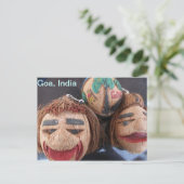 Goa, Indien Postkarte (Stehend Vorderseite)