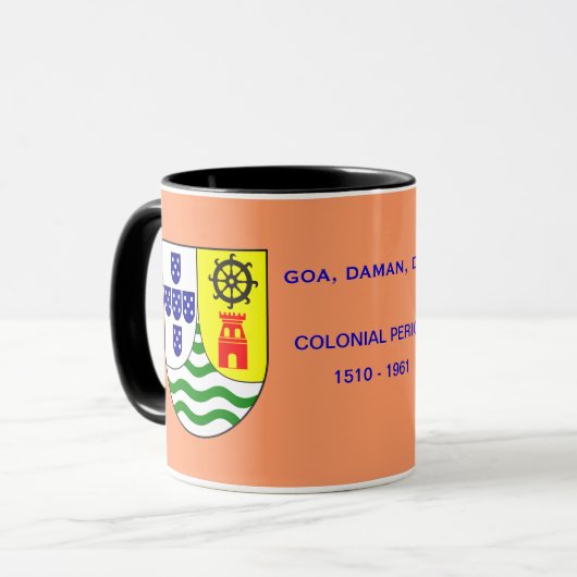 GOA* (Portugiesen Indien) historische Tasse (Vorderseite Links)