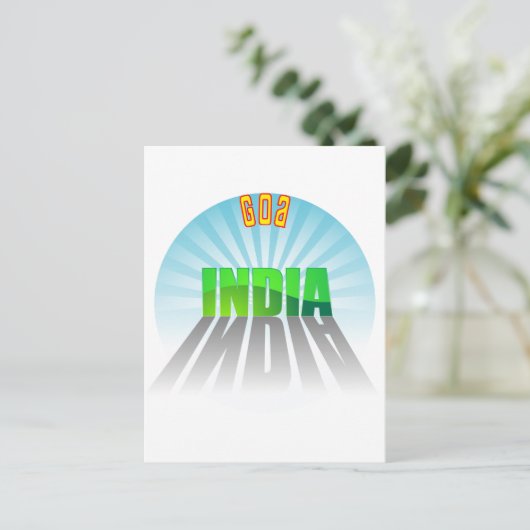 Goa Postkarte (Stehend Vorderseite)