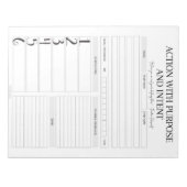 Goal Achiever's Masterplan: Action Plan Notepad Notizblock (Vorderseite)
