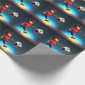 "Goal Bound: The Animated Boy's Perfect Kick" Geschenkpapier (Ecke)
