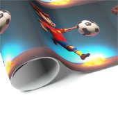 "Goal Bound: The Animated Boy's Perfect Kick" Geschenkpapier (Rolleneckpunkt)