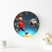 "Goal Bound: The Animated Boy's Perfect Kick" Große Wanduhr (Zuhause)