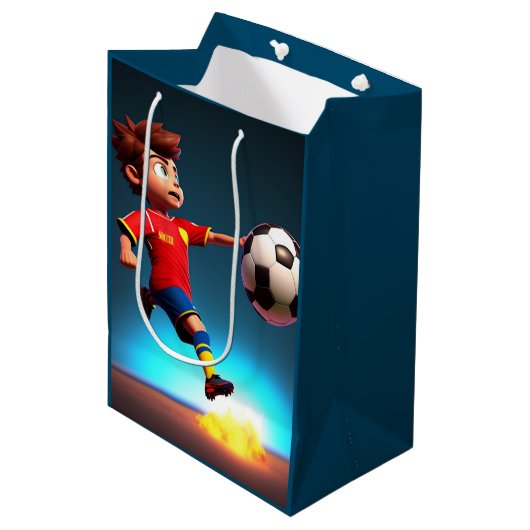 "Goal Bound: The Animated Boy's Perfect Kick" Mittlere Geschenktüte (Vorderseite Schrägansicht)