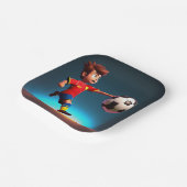 "Goal Bound: The Animated Boy's Perfect Kick" Pappteller (Gewinkelt)