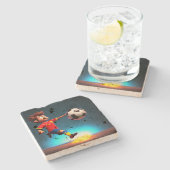 "Goal Bound: The Animated Boy's Perfect Kick" Steinuntersetzer (Seitenansicht)