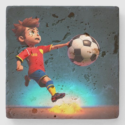 "Goal Bound: The Animated Boy's Perfect Kick" Steinuntersetzer (Vorderseite)