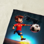 "Goal Bound: The Animated Boy's Perfect Kick" Strandtuch (Beispiel)