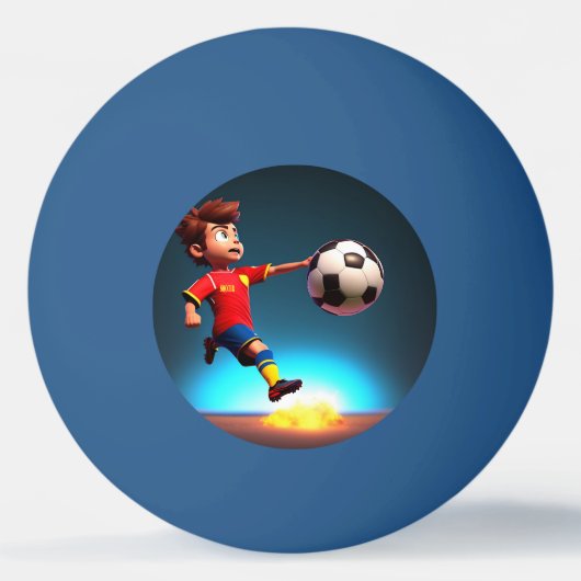 "Goal Bound: The Animated Boy's Perfect Kick" Tischtennisball (Vorderseite)