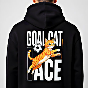 Goal Cat Soccer Ace - Süßes Geschenk für Fußballfa Hoodie