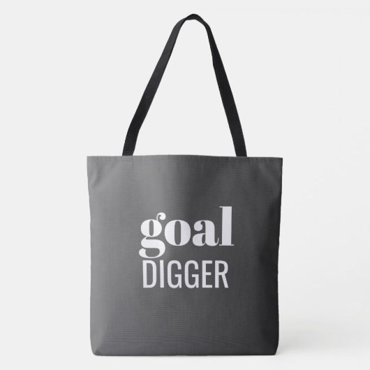 Goal Digger Black Gradient Tasche (Vorderseite)