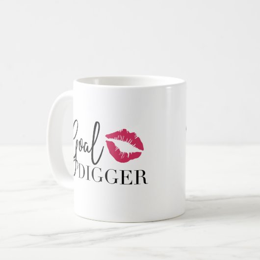 Goal Digger Kaffeetasse (Vorderseite Links)