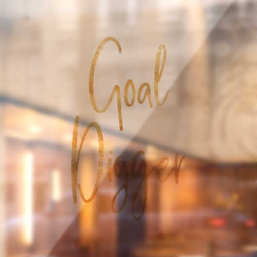 Goal Digger Speck Fensteraufkleber (Blatt 2)