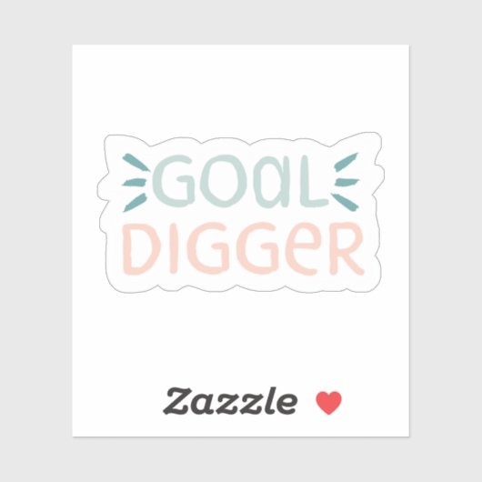 Goal Digger Vinyl Sticker (Blatt)