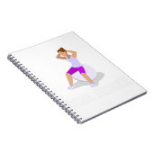 Goal Digger Woman Gym Notizblock (Rechte Seite)