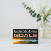 Goal Empower Card Visitenkarte (Stehend Vorderseite)