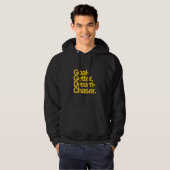 Goal Getter Dream Chaser Yellow Typography Hoodie (Vorne ganz)