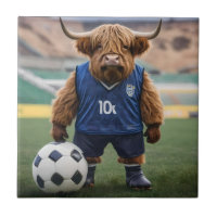 "Goal-Getter: Eine Hochlandkuh für Fußball verklei