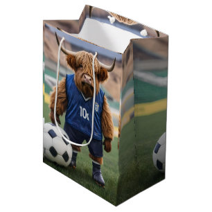 "Goal-Getter: Eine Hochlandkuh für Fußball verklei Mittlere Geschenktüte