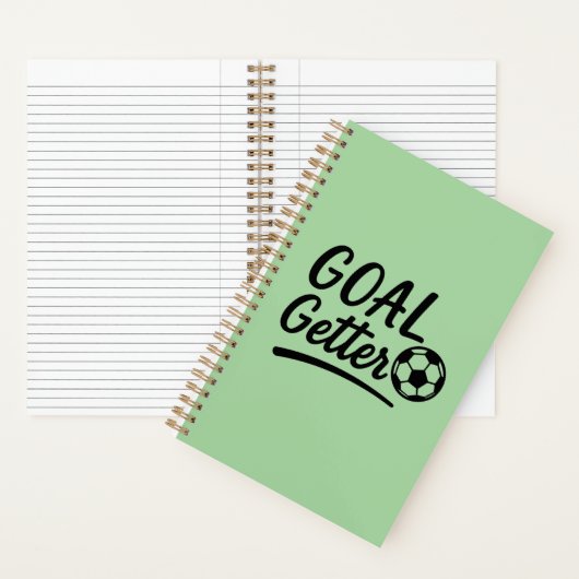 'Goal Getter' Frischgrünes Gras Journal Geschenk Notizblock (Innen)
