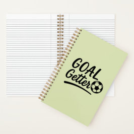 'Goal Getter' Soft Light Olive Green Journal Gesch Notizblock