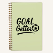 'Goal Getter' Soft Light Olive Green Journal Gesch Notizblock (Vorderseite)