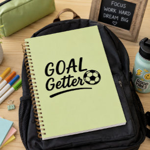 'Goal Getter' Soft Light Olive Green Journal Gesch Notizblock