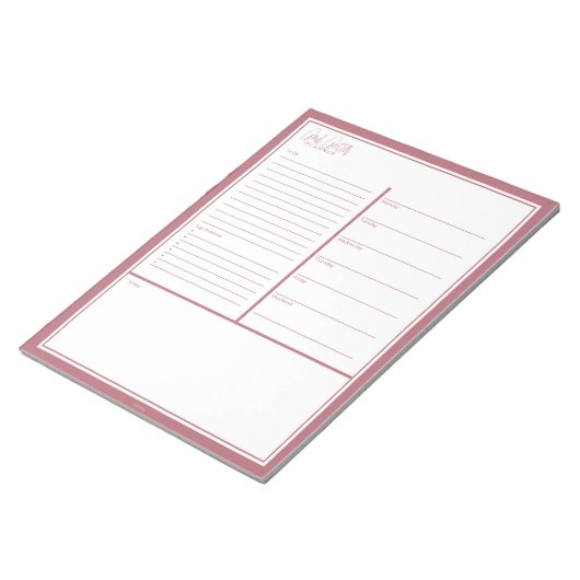 Goal Getter Weekly Planner Notizblock (angewinkelt)