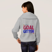 "Goal Getter Women's Hoodie - Motivierend Slogan (Schwarz voll)