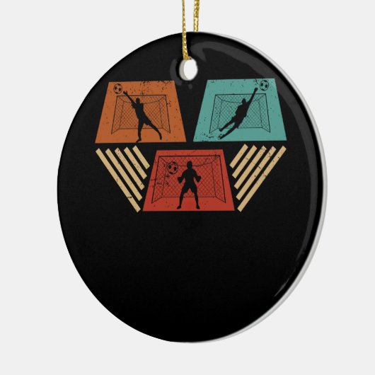 Goal Keeper Fußball Goalie Athlete Goalkeeper Goal Keramik Ornament (Links)