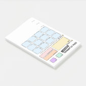 Goal planning for ADHD Post-It Notes Klebezettel (angewinkelt)