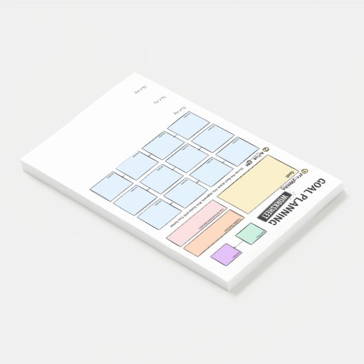 Goal planning for ADHD Post-It Notes Klebezettel (angewinkelt)