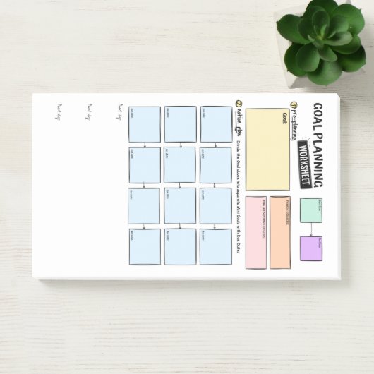 Goal planning for ADHD Post-It Notes Klebezettel (Büro)